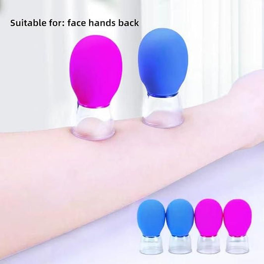 Facial Cupping Massage Cups - Vacuum Therapy Set of 2
