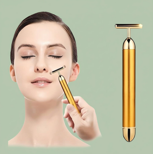 24k Gold Electric Facial  Massager - Anti-Aging Facial Tool