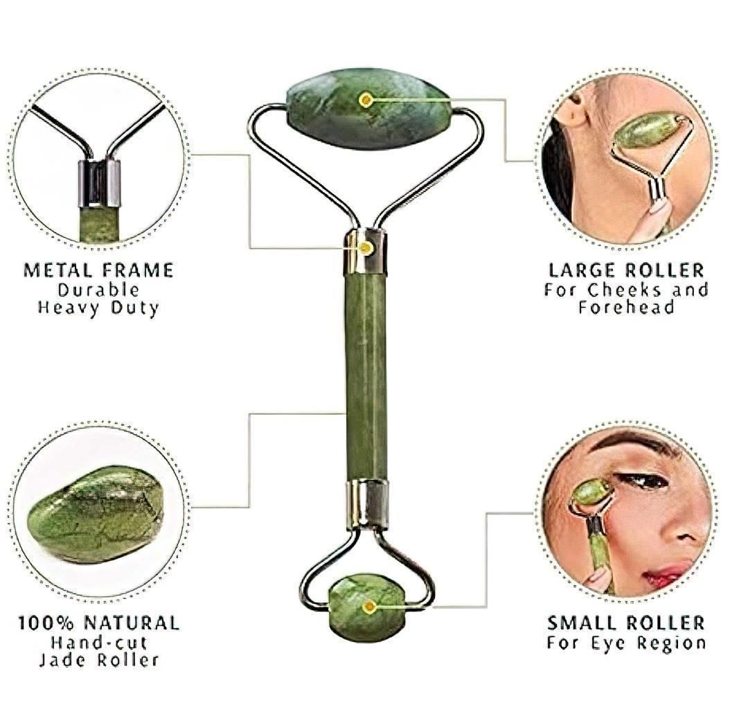 Facial Roller & Gua Sha Massager Combo