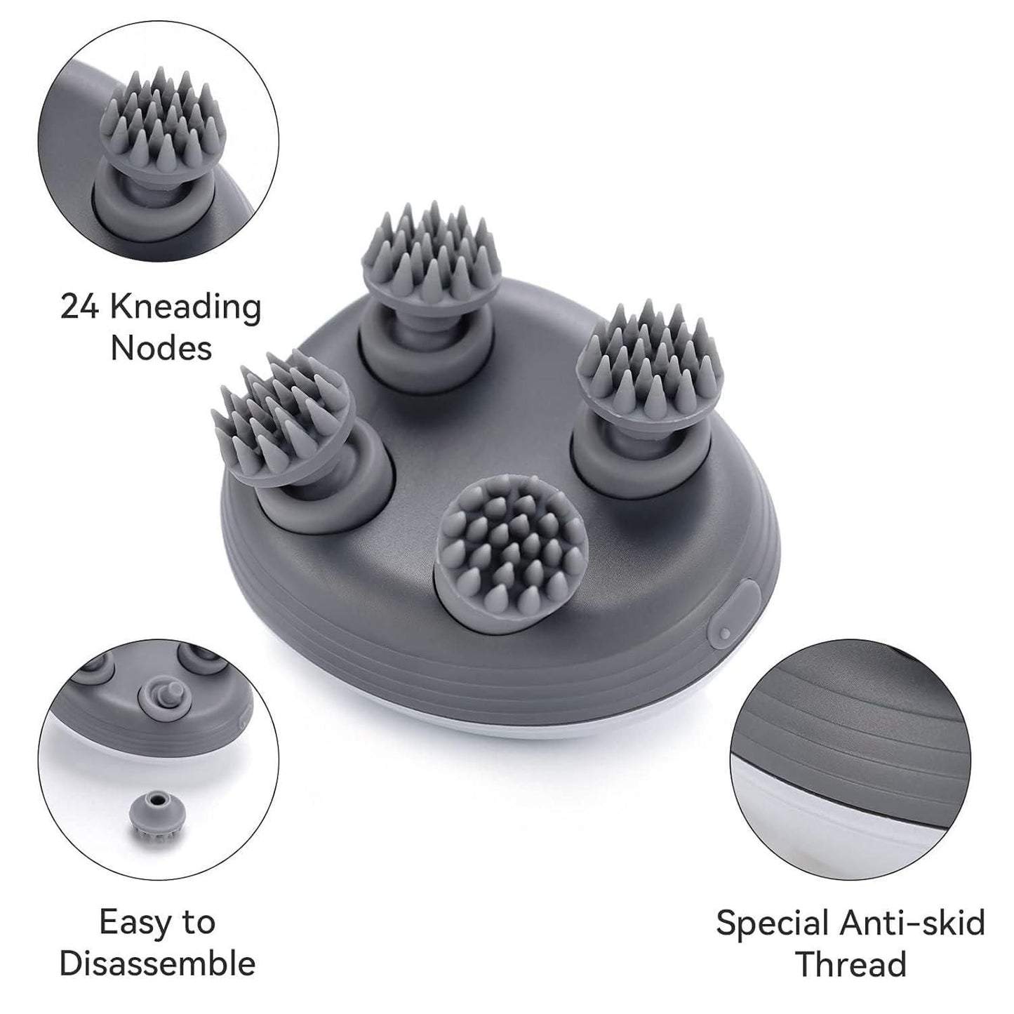 Electric Scalp Massager with 3-Speed Settings