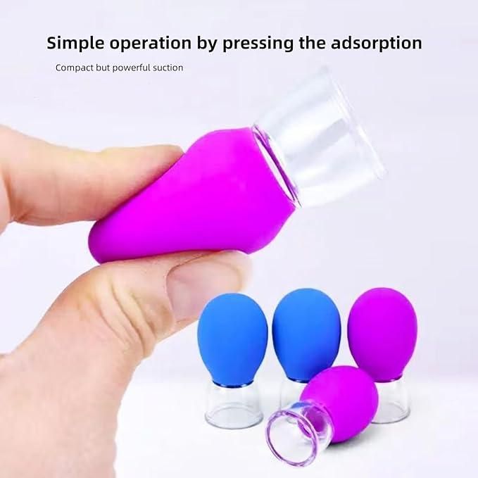 Facial Cupping Massage Cups - Vacuum Therapy Set of 2