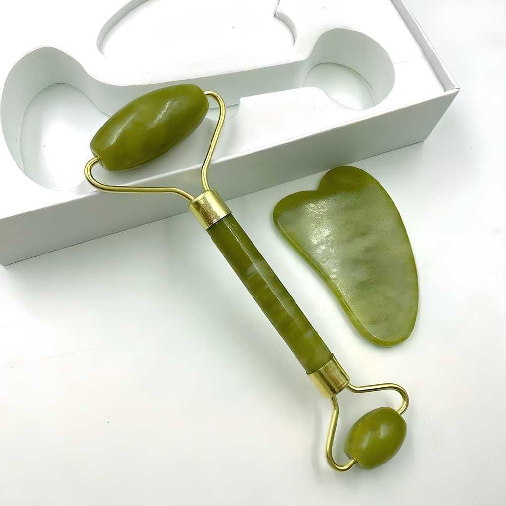 Facial Roller & Gua Sha Massager Combo