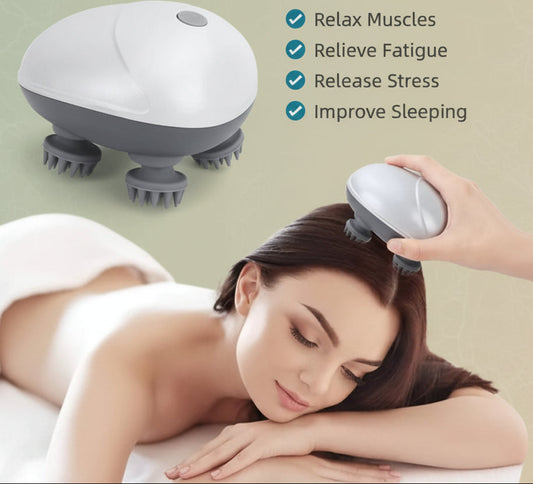Electric Scalp Massager with 3-Speed Settings