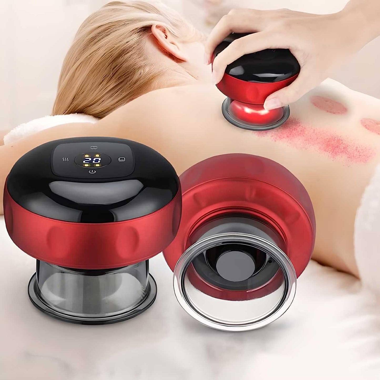 Electric Cupping Therapy Massager with 12-Level Suction & Heat