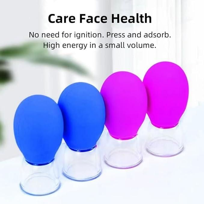 Facial Cupping Massage Cups - Vacuum Therapy Set of 2
