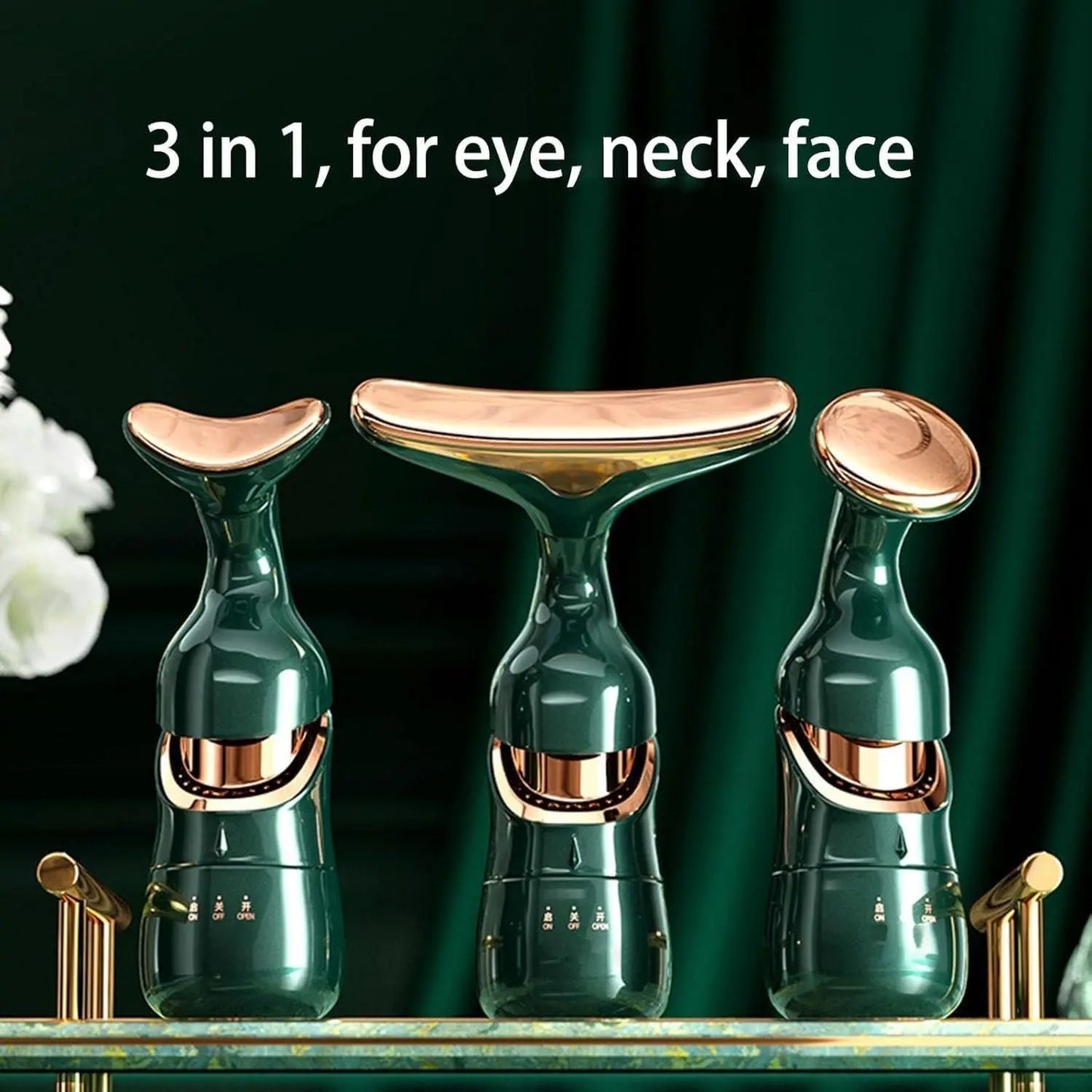 Anti-Wrinkle Face Massager - 3-in-1 Face, Neck & Eye Lifting Tool
